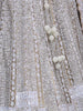 White Net Wedding Bridal Lehenga with Sequins Glitter Design - Diadem