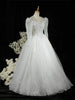 White Net Gown with Sequins, Beads and Embroidery - Diadem