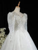 White Net Gown with Sequins, Beads and Embroidery - Diadem