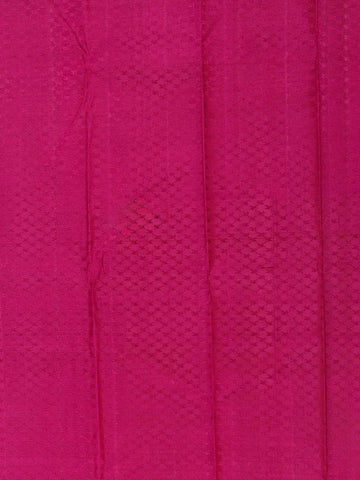 Magenta Pure Kanchipuram Bridal Silk Saree with Zari Brocade on the body and Zari Border - Diadem