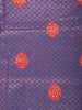 Blue Art Silk Saree with Flower and Diamond Patterns on the Body with Designed Border - Diadem
