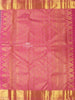 Aqua Green Pure Kanchipuram Bridal Silk Saree with Zari Brocade on the body and Contrast Zari Border - Diadem