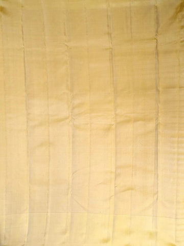 Sandal Pure Kanchipuram Bridal Silk Saree with Floral Motif on the Body with Zari Border - Diadem