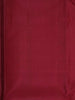Burgandy Pure Kanchipuram Bridal Silk Saree with Plain Body Design with Temple Design Border - Diadem