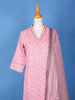 Light Pink Cotton Floral Printed Salwar Suit - Diadem