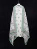 Off White and Green Cotton Straight Cut Salwar Suit Adorned with Floral Prints paired with Dupatta - Diadem