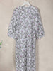 Light Blue Cotton Straight Cut Salwar Suit for Girls Adorned with Floral Prints - Diadem