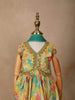 Yellow Georgette Palazzo Salwar Suit for Women with Floral Prints and Embroidery, paired with Dupatta - Diadem