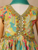 Yellow Georgette Palazzo Salwar Suit for Women with Floral Prints and Embroidery, paired with Dupatta - Diadem
