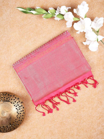 Green Soft Silk Saree with Floral and Leaf Design on the Body with Contrast Border - Diadem