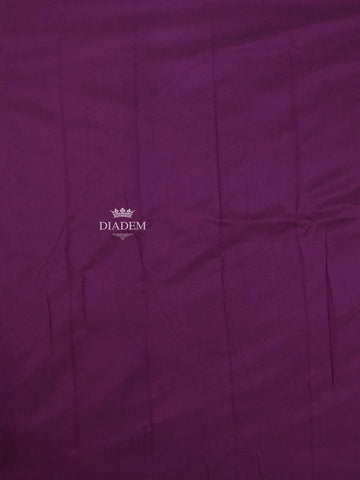 Peach Arani Silk Saree with Floral Motif on the body and Contrast Zari Border - Diadem