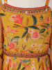 Chrome Yellow Georgette Lehenga Adorned with Floral Prints, Paired with Dupatta - Diadem
