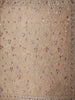 White Net Saree with Sequins and Floral Design on the Body with Embroidery Border - Diadem