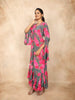 Grey Palazzo Salwar Suit for Women Embellished with Sequins and Floral Design - Diadem