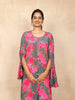 Grey Palazzo Salwar Suit for Women Embellished with Sequins and Floral Design - Diadem