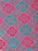 Violet Semi Banarasi Saree with Geometric Design on the Body with Designed Border - Diadem