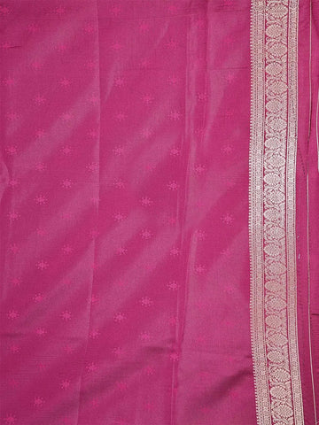 Dark Blue Semi Banarasi Saree with Geometric and Animal Motif on the Body with Border - Diadem