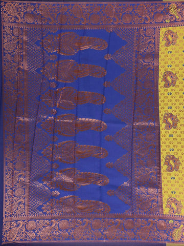 Yellow Paisley Designed Art Silk Saree - Diadem