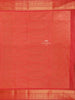Sandal Semi Tussar Silk Saree with Floral Design on the Body with Contrast Zari Border - Diadem