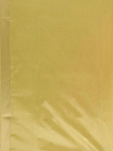 Peach Semi Tussar Silk Saree with Pineapple and Stripes Design on the Body with Zari Border - Diadem