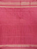 Peach Semi Tussar Silk Saree with Floral Design on the Body with Contrast Border - Diadem