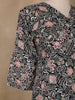 Black Floral Designed Cotton Salwar Suit - Diadem