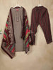 Light Brown Crepe Straight Cut Salwar Suit for Girls Adorned with Sequins and Floral Print, Paired with Dupatta - Diadem