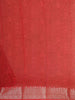Wine Chanderi Silk Saree with Baroque Damask Design on the Body with Contrast Border - Diadem