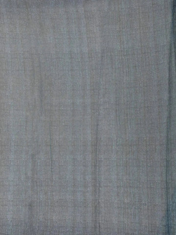 Navy Blue Chanderi Silk Saree with Small Floral Design on the Body with Matching Border - Diadem