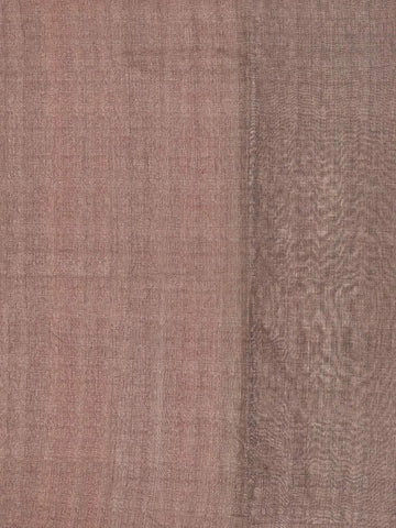 Brown Chanderi Silk Saree with Small Floral Design on the Body with Matching Border - Diadem