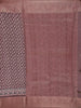 Wine Chanderi Silk Saree with Small Flower Motifs on the Body with Matching Border - Diadem