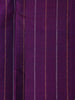 Violet Pure Kanchipuram Bridal Silk Saree With Stripes Design - Diadem