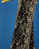 Black Floral Embroidery Designed Net Saree - Diadem