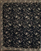 Black Floral Embroidery Designed Net Saree - Diadem