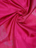 Pink Soft Silk Saree with Floral and Paisley Motif on the Body and without Border - Diadem