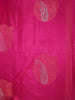 Pink Soft Silk Saree with Floral and Paisley Motif on the Body and without Border - Diadem