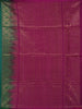 Dark Green Soft Silk Saree with Chakra and Peacock Motifs on the Body and without Border - Diadem
