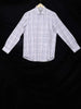 White Cotton Shirt with Checks Design, Full Sleeve - Diadem