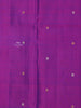 Violet Pure Kanchipuram Bridal Saree with Small Butta Motif on the Body and Zari Border - Diadem