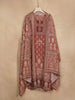 Light Brown Crepe Straight Cut Salwar Suit Adorned with Floral Prints paired with Dupatta - Diadem