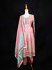 Pink Straight Cut Salwar Suit Adorned with Sequins and Mirror Design paired with Dupatta - Diadem