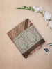 Brown Semi Tussar Silk Saree with Rural Motif on the Body with Designed Border - Diadem