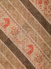 Brown Semi Tussar Silk Saree with Rural Motif on the Body with Designed Border - Diadem