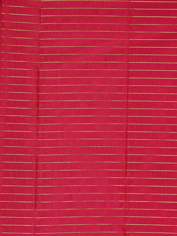 Maroon Pure Kanchipuram Silk Saree with Stripes Design on the Body with Zari Border - Diadem