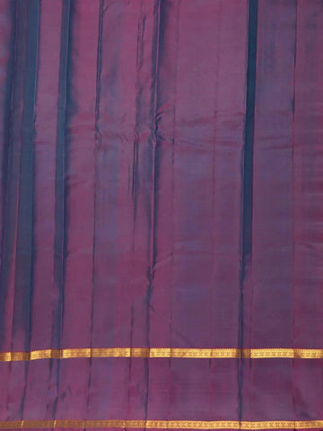 Green Pure Kanchipuram Silk Saree with Checks Design on the Body with Zari Border - Diadem