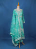 Aqua Blue Floral Embroidery Salwar Suit for Women - Diadem