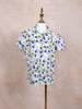 Off-White Kids Top Adorned with Flower and Leaf Designs - Diadem