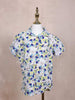 Off-White Kids Top Adorned with Flower and Leaf Designs - Diadem