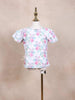 Off-White Kids Top Adorned with Flower Prints Design - Diadem
