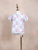 Off-White Kids Top Adorned with Flower Prints Design - Diadem